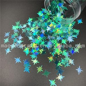 Polyester original en vrac, paillettes en forme d'étoile de bombe personnalisée, pour noël, offre spéciale, <span class=keywords><strong>2020</strong></span> - Product Image 2