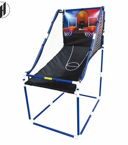 Système de but de basket-ball réglable en hauteur portable Hoop, support de basket-ball à piste unique pour enfants