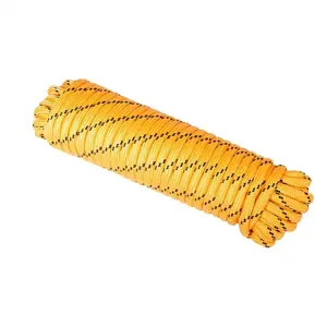 Yiwu market supplier PP braided rope type clothesline Used for family PP braided rope 6mm for wholesale