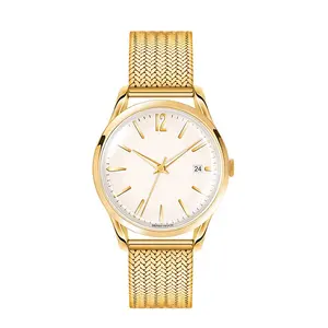 Milano mesh-reloj con correa de acero trenzado para mujer, disponible en varios colores, 2808