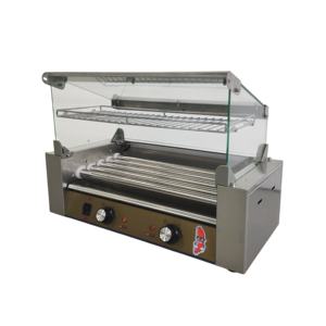 <span class=keywords><strong>Grill</strong></span> à hot-dogs électrique commercial certifié CE à 5 rouleaux en acier inoxydable pour supermarchés, commerces de détail et restauration - Product Image 1