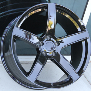 Jantes en alliage RCSR Gloss Black 5 branches à déport profond 18 19 20 22 pouces 5x114.3 pour Ford Mustang <span class=keywords><strong>Dodge</strong></span> Charger - Product Image 1