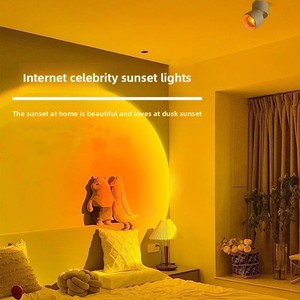 Fondo comercial para el hogar, entrada de pared, foco de puesta de sol, luz nocturna montada en superficie, <span class=keywords><strong>nunca</strong></span> se configura, pista, luz de transmisión en vivo - Product Image 4