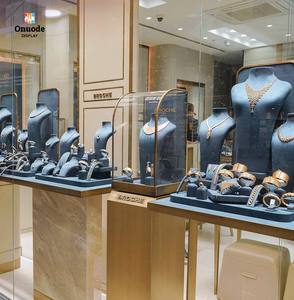 Bespoke Luxury <b>LED</b> <b>Lighting</b> Jewelry Display Cabinets | Custom Eco-Friendly <b>Waterproof</b> Store Interior Solutions Premium Boutique - Product Image 1