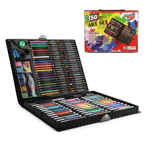 Großhandel 150pcs PVC Fall Zeichnung Malerei Set Briefpapier Kunst Set für Kinder Student