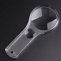 Handheld Plastic Magnifier 3x 5x Kids Observation Magnifying Glass With Lanyard for Easy Carrying