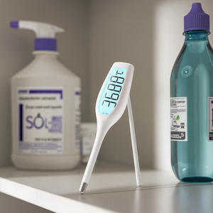 Nhiệt kế nách kỹ thuật số hộ gia đình không thấm nước nhiệt kế miệng y tế điện tử thông minh - Product Image 2