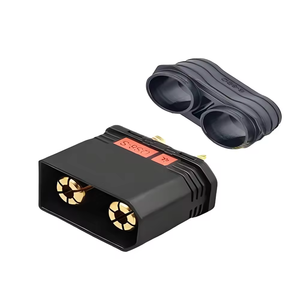 ขั้วต่อแบตเตอรี่แบบหนัก QS8-S 2 ขา ตัวผู้ ตัวเมีย ชุบทองเหลือง ตัวเรือน ABS 150A 600V สำหรับระบบเสียงและวิดีโอ - Product Image 3