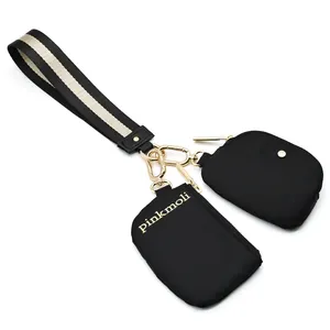 OEM özel Logo sevimli sikke cüzdan anahtarlık promosyon çanta anahtar askı Carabiners ile