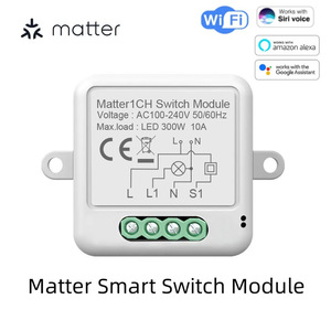 Modulo Interruttore Smart Matter WiFi Wireless Remoto Fai-da-te Relè Interruttore Luce On/Off Smart Home 1 2 3 4 Gang - Product Image 1