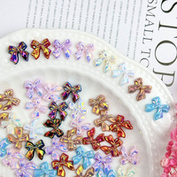 Lot de Breloques Plates en Résine 3D Mignonnes pour Ongles, Couleurs Variées (Noir, Rose, Blanc, Bleu, Violet), Idéales pour la Décoration des Ongles en Gros