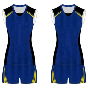 Maillots de volley-ball personnalisés pas chers, designs OEM, sans manches, sublimés, 100% polyester, vêtements de sport, taille personnalisée pour hommes et femmes - Product Image 1