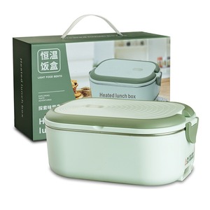 Boîte <span class=keywords><strong>à</strong></span> Lunch <span class=keywords><strong>Chauffante</strong></span> Électrique Portable en Acier Inoxydable 304 pour Employés de Bureau avec Compartiment <span class=keywords><strong>à</strong></span> Riz - Product Image 4