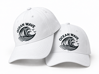 Casquette de baseball structurée en sergé de coton à 6 panneaux, avec logo personnalisé brodé, réglable, protection solaire, style streetwear décontracté, motif pois léopard