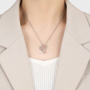 Bubble Letter Necklace <b>Cross</b> Border Multi Expert Custom Logo Vacuum Cast Reinforced Steel Original Color - Product Image 4