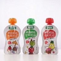 Sachets souples réutilisables en plastique composite laminé transparent avec bec verseur pour boissons liquides
