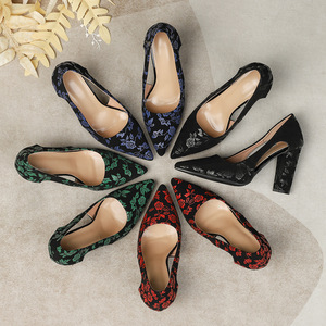 2026New Elegant <b>Women</b> Black Satin Slingback Mules Pointed Toe Faux Pearl Decor Strap Sleek <b>Kitten</b> <b>Heel</b> Dress <b>Shoes</b> - Product Image 6