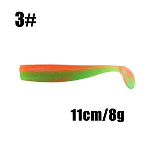 Señuelos de pesca de plástico suave, moldes de cola de gallo de goma líquida promocionales de alta calidad, Vibe Glide Jigging Wahoo, Señuelos de Pesca - Product Image 6