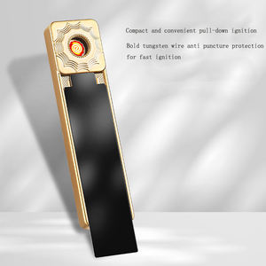 ไฟแช็คบุหรี่ไฟฟ้าขนาดเล็กสุดคลาสสิกสำหรับผู้ชายไฟแช็คบุหรี่ลวดความร้อนบุคลิกฮาโลวีนสำเร็จการศึกษาวันอีสเตอร์โลหะวันขอบคุณพระเจ้า - Product Image 2
