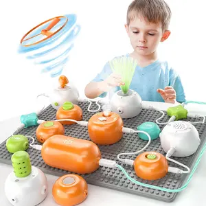 100+ Projects Circuit Blocks for Kids Electronics Exploration Kit DIY Electronic Blocks STEM Educational Toys for Kids