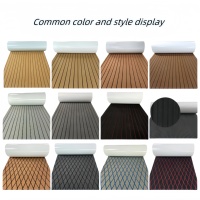 Plancher de bateau rectangulaire moderne en mousse EVA imitation teck, résistant aux UV, imperméable, antidérapant, durable et écologique pour sports nautiques