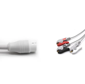 Factory Supply Compatible with Phillllipps M3064A Direct Connect ECG Cable M1001A 3 Leads Clip IEC ECG Cable - Product Image 5