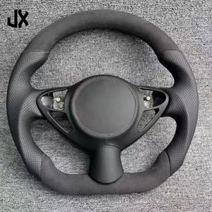 Upgrade roda kemudi kulit serat karbon, Aksesori Mobil Nissan Sylphy 370z <span class=keywords><strong>350z</strong></span> untuk Infiniti G35 Fx35 Qx70 Qx60 - Product Image 3