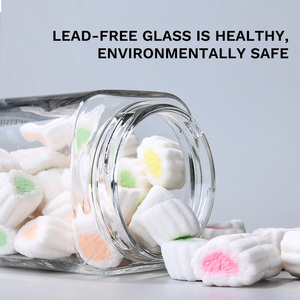 Bocaux de conservation en verre sans plomb, hermétiques, de qualité alimentaire, écologiques, compatibles lave-vaisselle pour cuisine, garde-manger, céréales, snacks et cadeaux promotionnels - Product Image 5