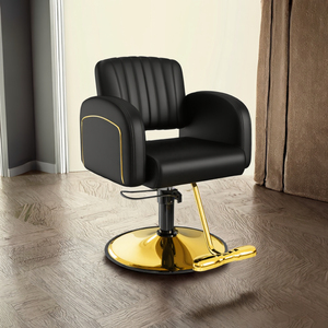 เก้าอี้ตัดผมแบบพับได้คุณภาพสูง ปี 2026 ปรับระดับได้ สำหรับร้านเสริมสวยและร้านตัดผม หนังสังเคราะห์ ทนทาน ปั๊มไฮดรอลิก ดีไซน์ทันสมัย - Product Image 3