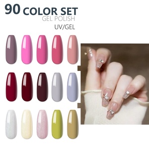 Free Sample 90 Colors <b>Nail</b> Polish <b>Kit</b> UV <b>Nail</b> Gel Polish Set 90 Colors <b>Nail</b> Polish - Product Image 2