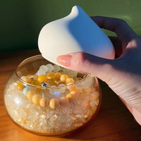 Boîte de purification en cristal la plus vendue avec éclats de quartz, éclats de citrine en verre gypse, mini ornement en forme de gourde, outil de guérison jaune