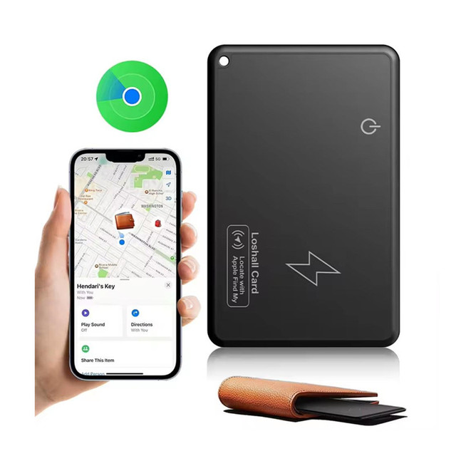 Ultra Thin Rechargeable Tracker With Ios Waterproof Rating for Key Wallet Luggage Tracker