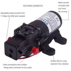 Мини-мембранный Водяной насос STARFLO 12 В 4,3 л/мин - Product Image 6