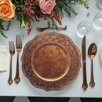 Assiettes en plastique en forme de pétale pour restaurant, idéales pour les fêtes de Noël ou les décorations de mariage (vente en gros)