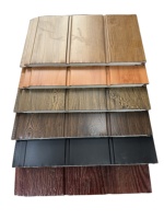 Panel Metálico Tallado con Acabado de Madera, Impermeable y Resistente al Fuego, de Tamaño Personalizado, para Uso Comercial y Doméstico, Diseño Moderno, Revestimiento Exterior para Paredes