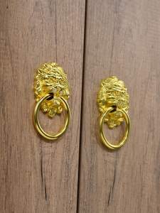 มือจับเฟอร์นิเจอร์รูปหัวสิงโตสมัยใหม่ ทำจากโลหะผสมสังกะสี สำหรับลิ้นชักห้องนอน ตู้เสื้อผ้า-มือจับตู้ ตู้เสื้อผ้าแบบแข็งแรง ติดตั้งง่าย - Product Image 6