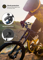 Soporte de Teléfono Ajustable a Prueba de Golpes para Manillar de Bicicleta de Montaña, Motocicleta, Scooter, Vehículo Todoterreno, Compatible con Teléfonos Inteligentes de 4-7 Pulgadas