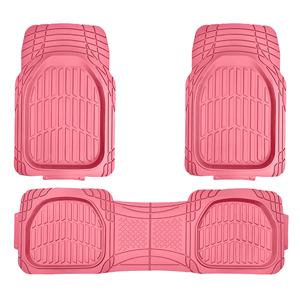 Tapis de sol de voiture universels en PVC <span class=keywords><strong>noir</strong></span>, imperméables toutes saisons, à bordure surélevée, épaisseur 2 mm, ensemble complet de 4 pièces - Tapis de protection pour automobile - Product Image 5
