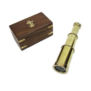 Telescopio pirata extraíble de latón náutico a la venta instrumento óptico telescopio náutico a la venta a bajo precio hecho en La India - Product Image 1