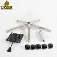 Base de chaise pivotante 5 étoiles en aluminium robuste, base de chaise en métal stable pour le bureau, les jeux et les meubles commerciaux