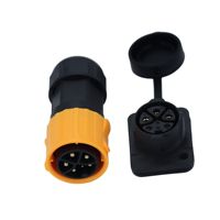 XATLJ M25 personnalisable 2 3 3 + 3 3 + 4 connecteurs étanches IP67 prises d'aviation 25A/20A courant nominal pour courant FPC 16A