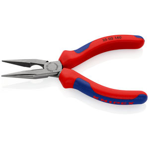 คีมปากแหลมครึ่งวงกลม KNIPEX 25 02 140 SB พร้อมฟังก์ชั่นตัดด้านข้าง (คีมตัดสายไฟ) พร้อมด้ามจับ - Product Image 2
