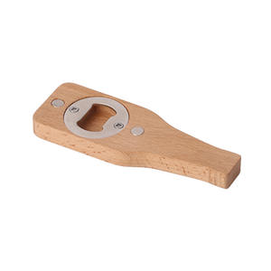 Abridor de Botellas de Acero Inoxidable con Grabado Láser Personalizado con Diseño de Madera, Abridor de Botellas Promocional, Regalo para Fiestas y Bares - Product Image 6