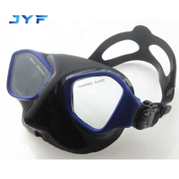 Masque de plongée sous-marine JYF Brand Fashion avec champ de vision haute définition et verres en verre trempé