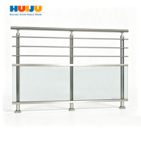 HJ Design d'escalier moderne et économique avec balustrade en acier inoxydable, câble de tension pour garde-corps et poteau de balustrade