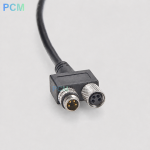 M8 4 针 A 编码 Y 型分线器传感器执行器电缆 母头转公头 IP67 22AWG 适用于 PLC 机器人传感器 工厂自动化 - Product Image 4
