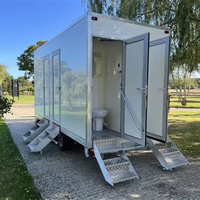 Bâtiments préfabriqués VIP de luxe, toilettes portables mobiles et unités de douche mobiles pour le camping en plein air en provenance de Chine