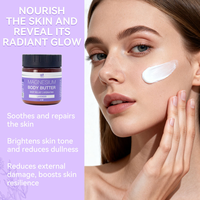 Produit de Soin Corporel Naturel Pur Beurre Corporel au Magnésium Lotion Crème Apaisante à la Lavande