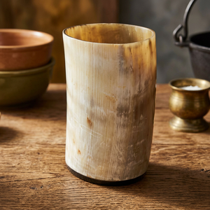 Vaisselle réutilisable en matériau organique Viking, prix bas, qualité durable, corne de buffle naturelle polie, étanche, pour adultes - Product Image 1