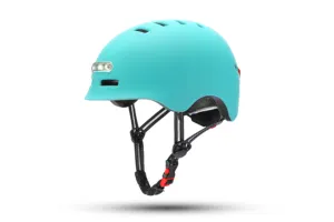 Adult Bike Helmet 2023 New Led Light Adult Mountain Sports Bicycle Dirt Bike Ebike Scooter Skateboard Helmet